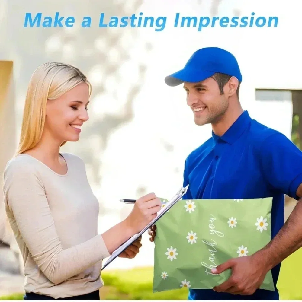 Thank You Poly Mailer 10x13 Inch 100 Pcs, Waterproof and Tear-Resistant Shipping